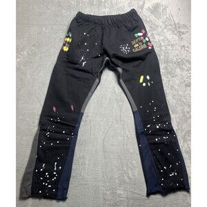 Gallery Dept. Ink Painted Flare Black Sweatpants XL Dept. de la GALERIE